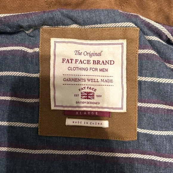 Fat Face Men's Tan/Brown Military Field Jacket - Picture 5 of 5
